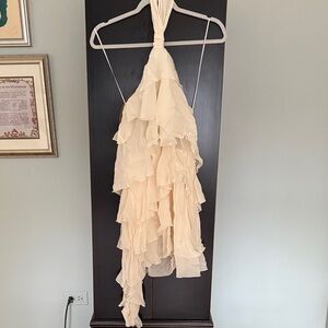 Zara Cream Ruffled Dress